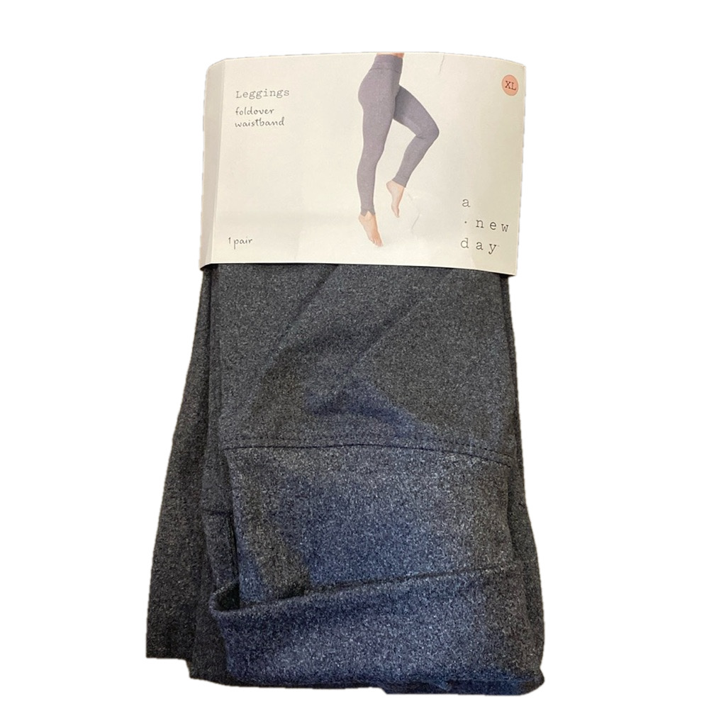 A New Day Heather Grey Cozy Hacci Leggings, Size Small (XL) - NWT
